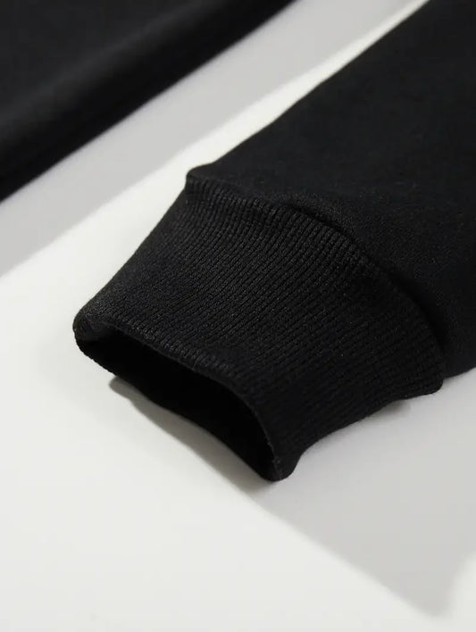 Duck Anatomy Siyah Unisex Oversize Kapüşonlu Sweatshirt