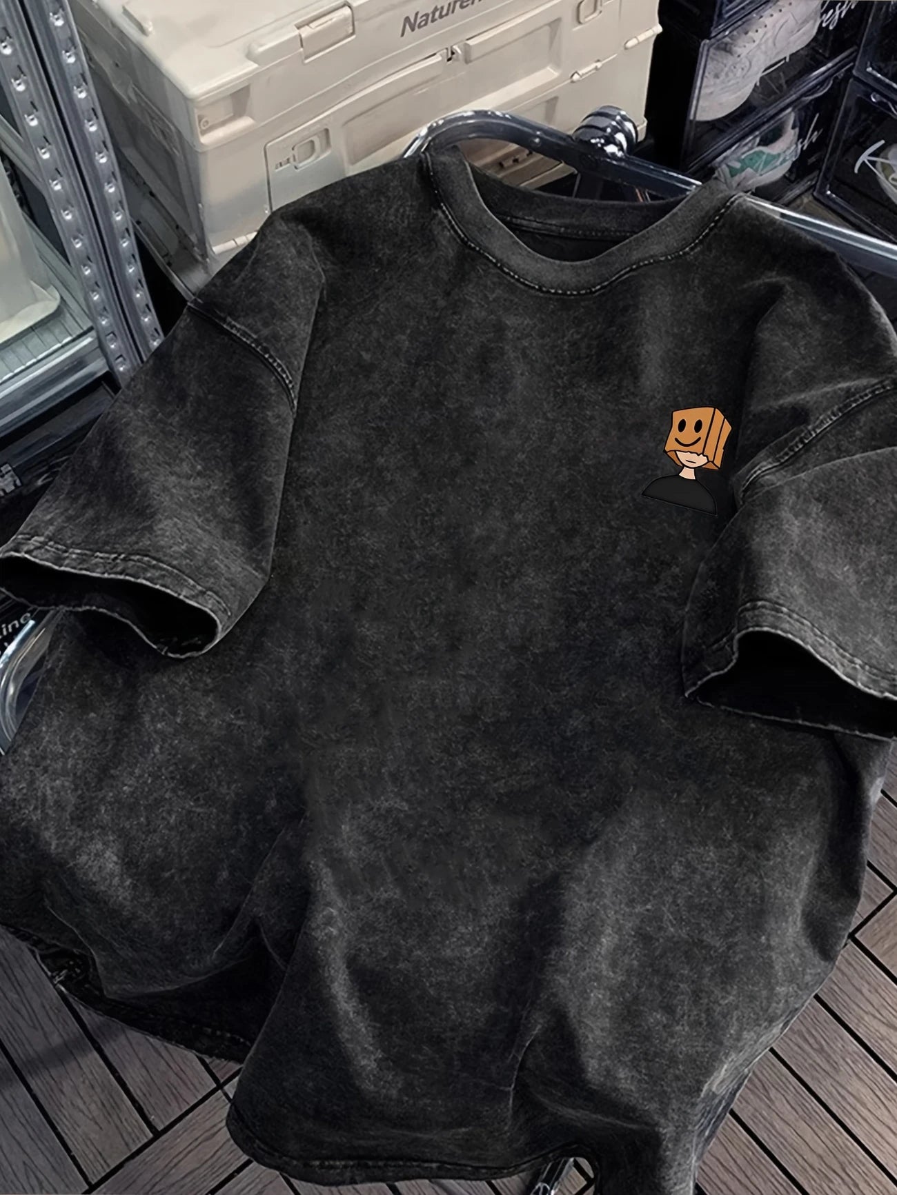 Gofret Wear Figürlü Grafik Baskılı Oversize T-shirt