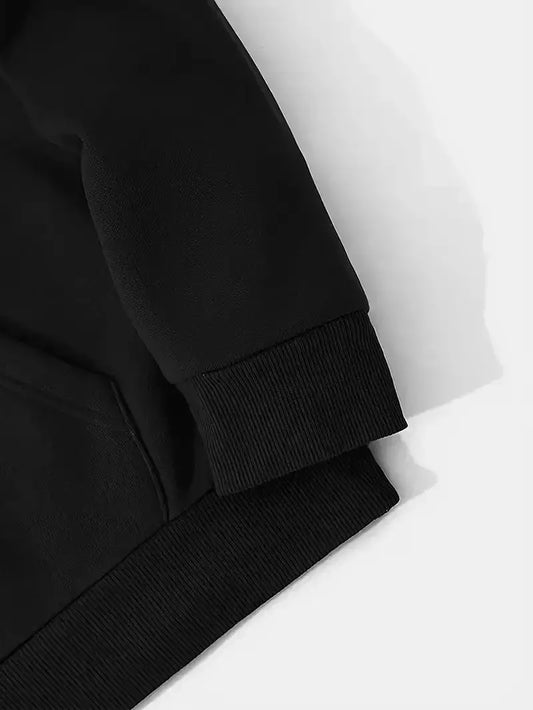 Siyah Unisex Oversize Süperman Sweatshirt