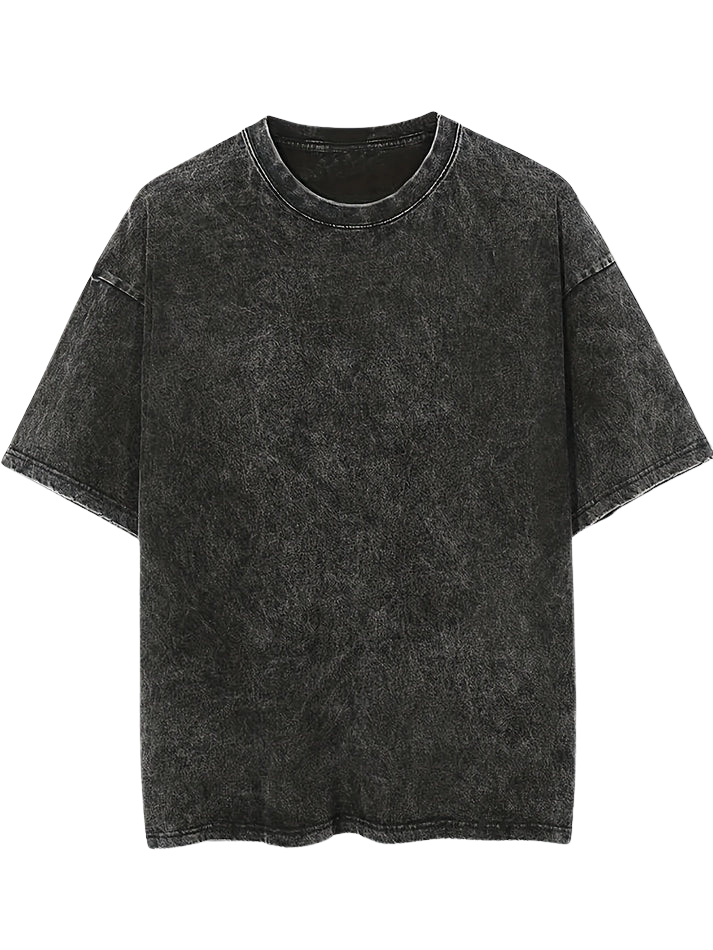 Gofret Wear Sırt Baskılı M5 Yıkamalı Oversize T-shirt