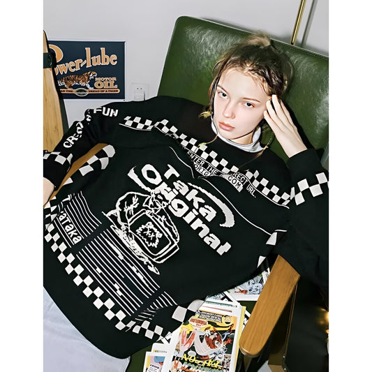 Taka Original Siyah Oversize Triko Kazak