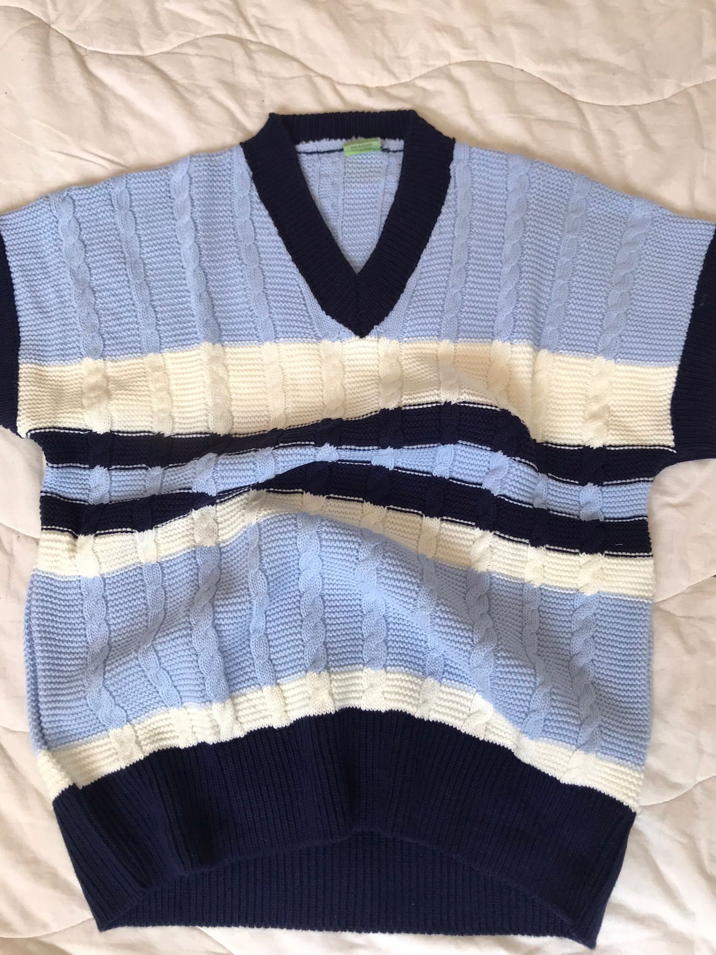 Çizgili Unisex Streetwear Süveter