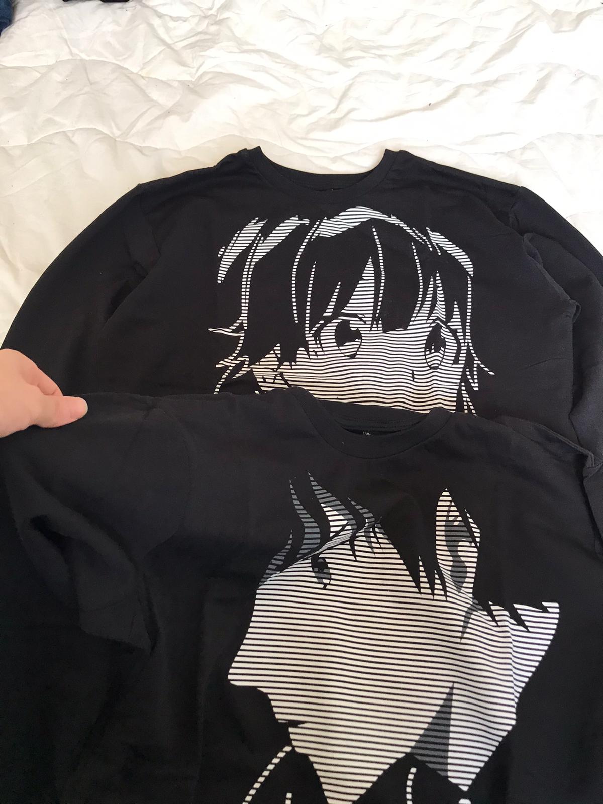 Siyah Anime Tasarımlı Unisex Sweatshirt 2