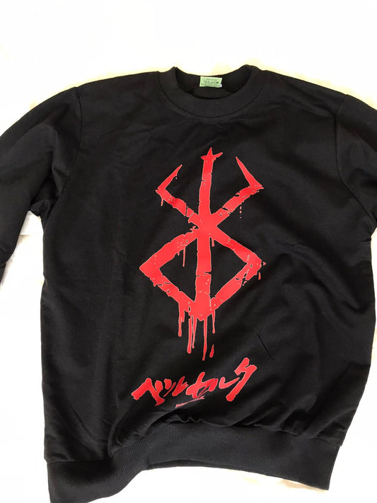 Berserk Siyah Streetwear Unisex Sweatshirt
