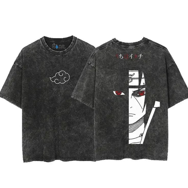Gofret Wear Naruto New 1 Yıkamalı Oversize T-shirt
