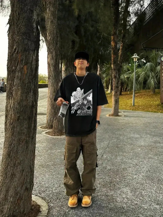 Berserk Harajuku Casual Streetwear Guts Griffith T-shirt