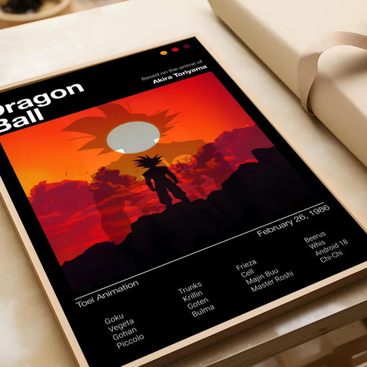 Anime Dragon Ball Son Goku Poster Tablo
