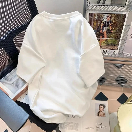 Gofret Wear Break Up Beyaz Unisex Oversize T-shirt