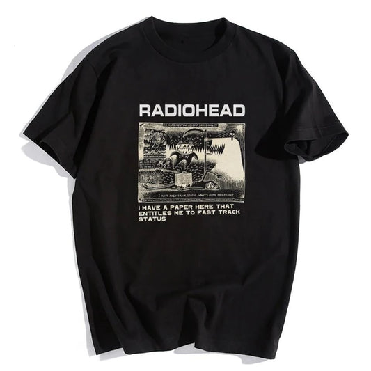 Radiohead Siyah Unisex Oversize T-shirt