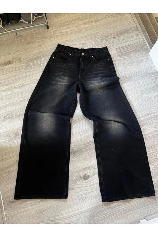 Spider Man Detail Baggy Yıkamalı Unisex Pantolon