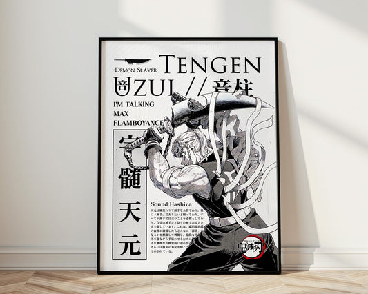 Anime Demon Slayer Tengen Uzui Tablo