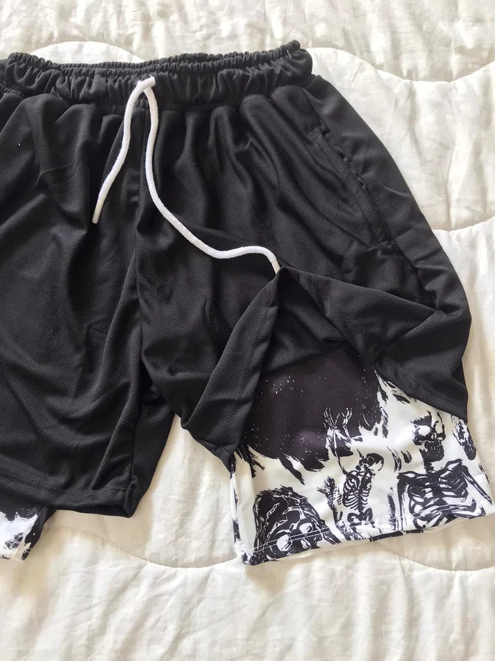 Anime Berserk Streetwear Siyah Şort