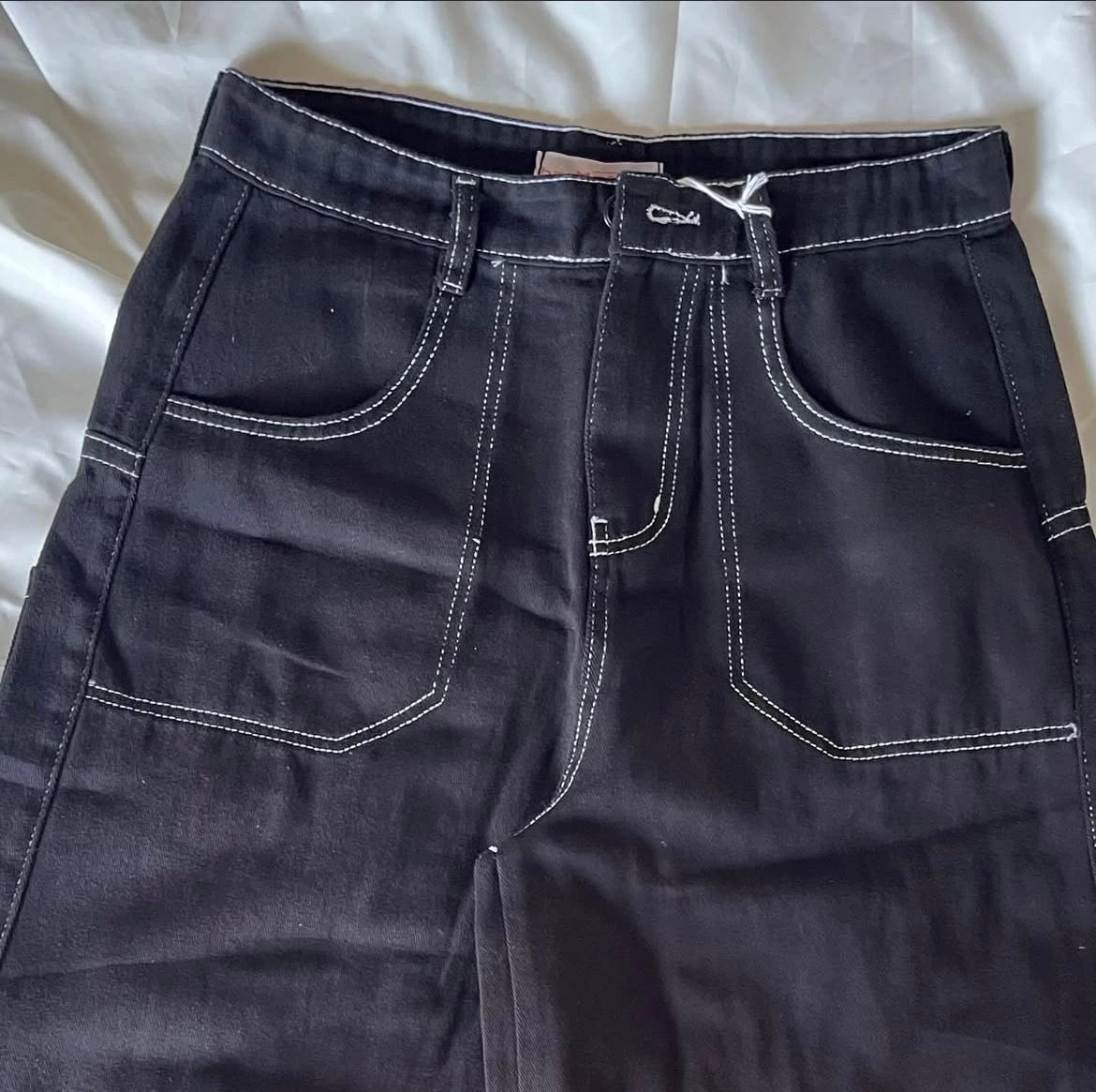 Y2k Vintage Graffiti Desenli Retro Baggy Unisex Jean