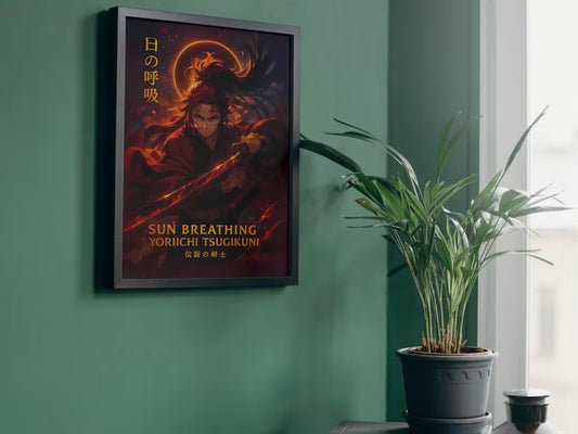 Anime Demon Slayer Yoriichi Tsugikuni Tablo