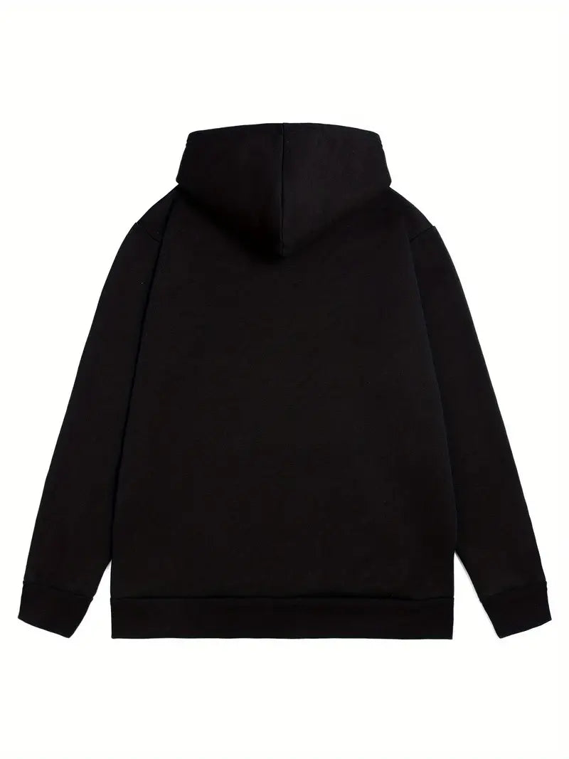 Siyah Unisex Oversize  Sarı Neşeli Yüz Baskılı Sweatshirt