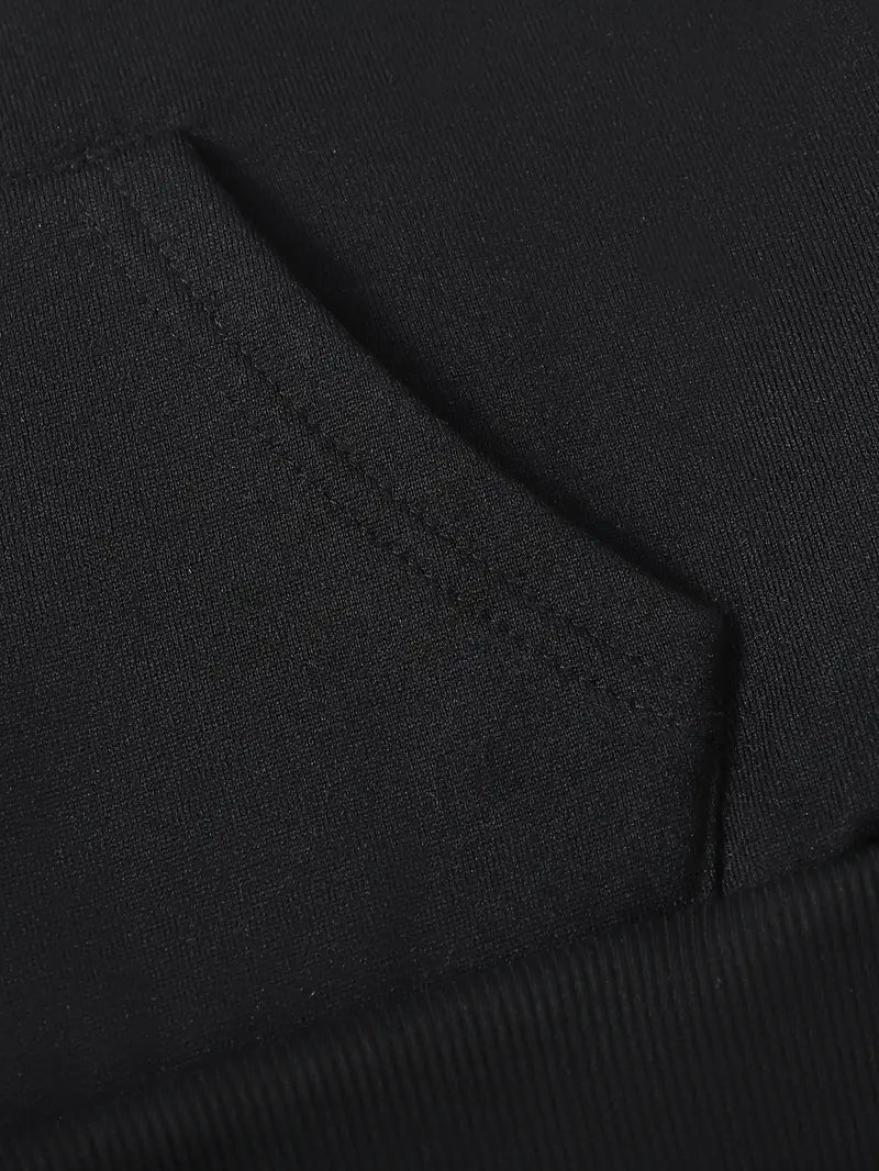 Siyah Unisex Oversize Grafiti Harfler Baskılı Fermuarlı Hırka