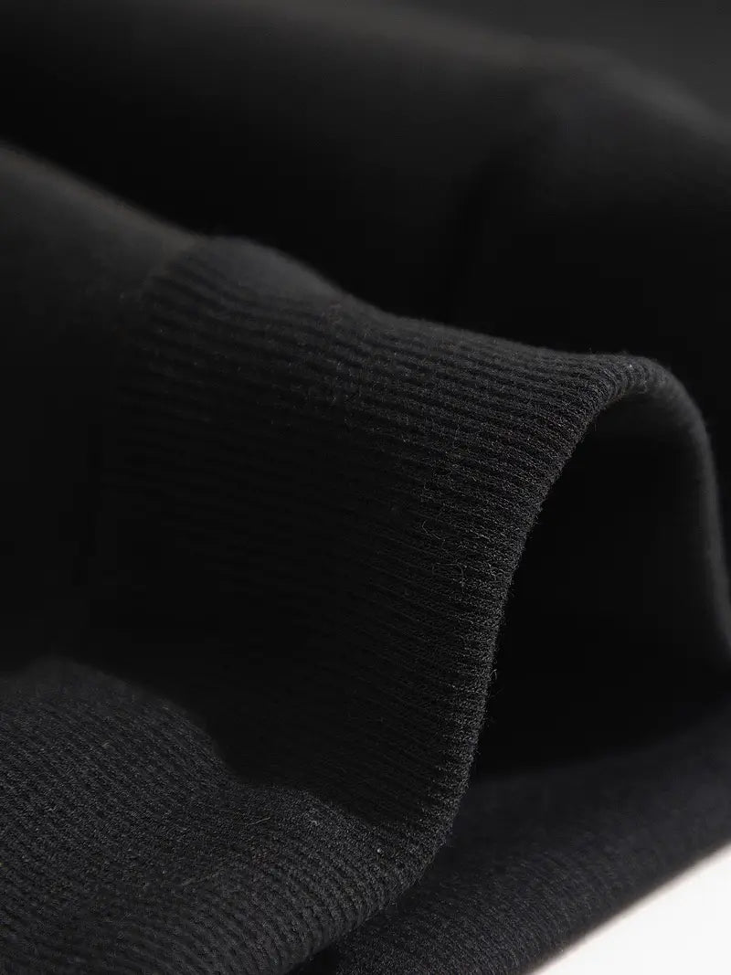 Siyah Unisex Oversize You Must Believe You Can Do İt Baskılı Sweatshirt