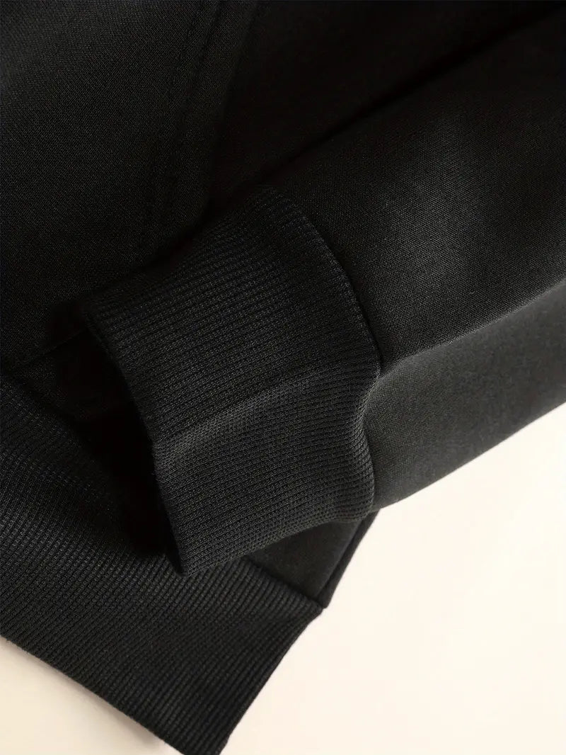 Siyah Unisex Oversize Yarış Grafikli Sweatshirt