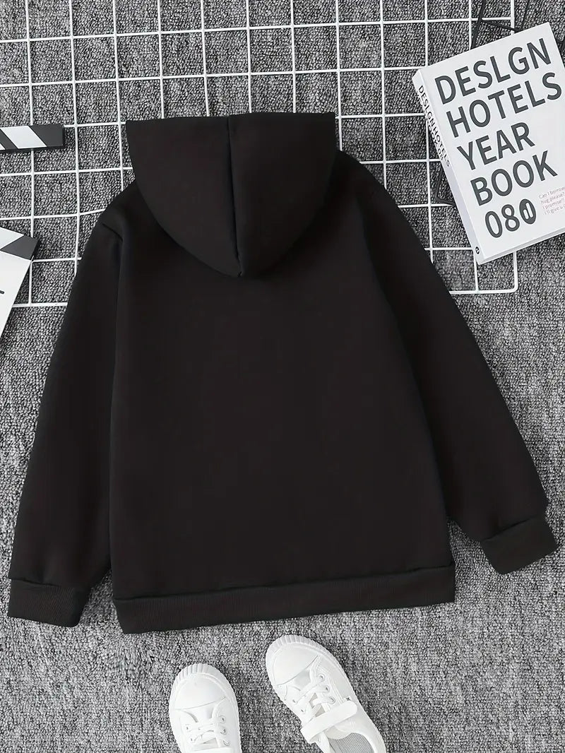 Siyah Unisex Oversize Grafiti Harfler Baskılı Fermuarlı Hırka