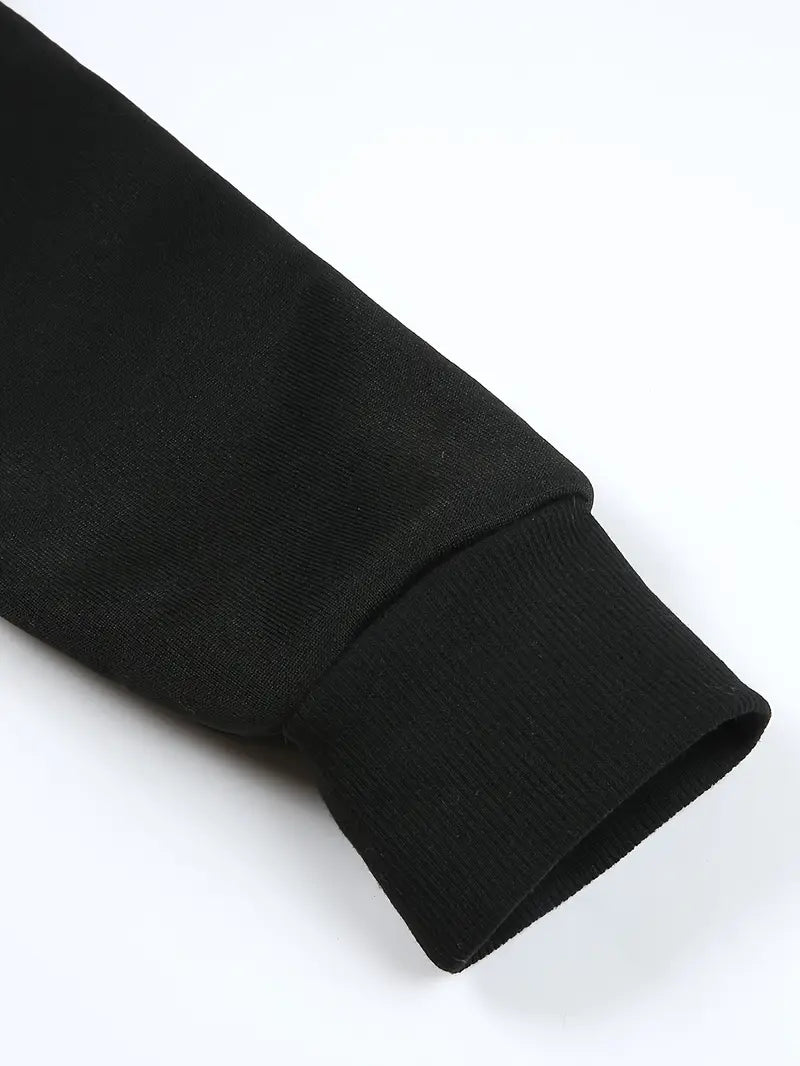 Siyah Unisex Oversize UFC Sweatshirt