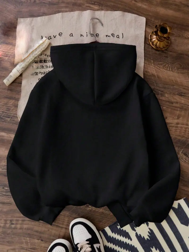 Siyah Unisex Oversize My Bed İs Calling Sweatshirt