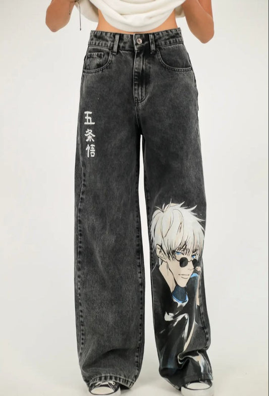 Anime Detaylı Baggy Unisex Pantolon
