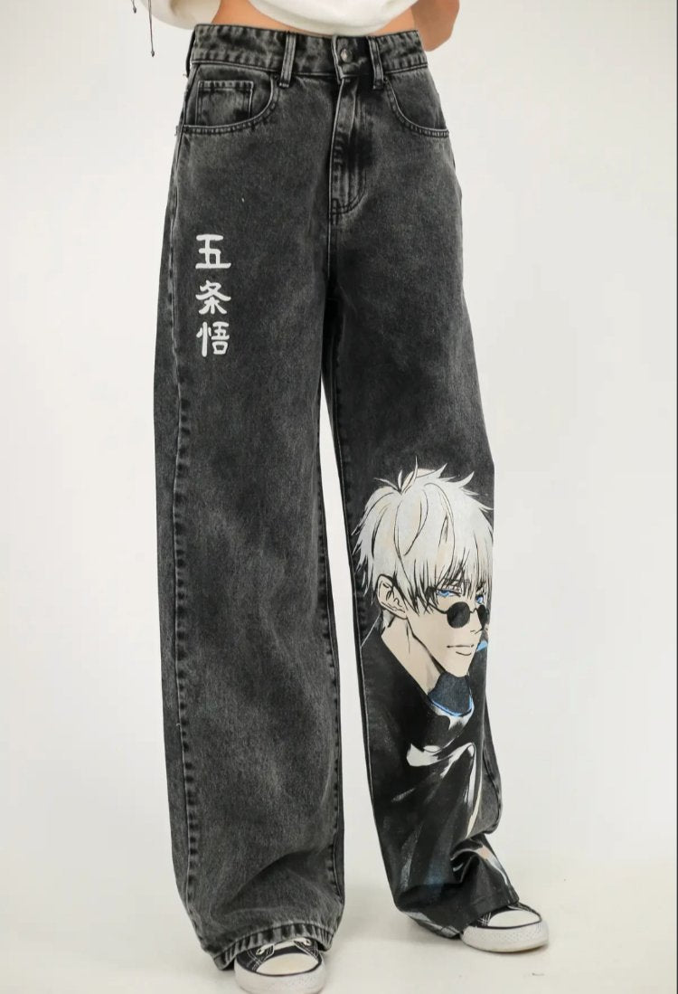 Anime Detaylı Baggy Unisex Pantolon