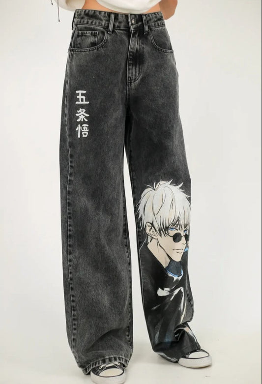 Anime Detaylı Baggy Unisex Pantolon
