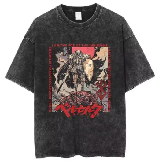 Gofret Wear Berserk New 3 Yıkamalı Oversize T-shirt