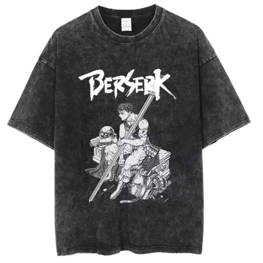 Gofret Wear Berserk New 4 Yıkamalı Oversize T-shirt
