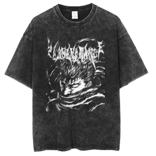 Gofret Wear Berserk New 5 Yıkamalı Oversize T-shirt