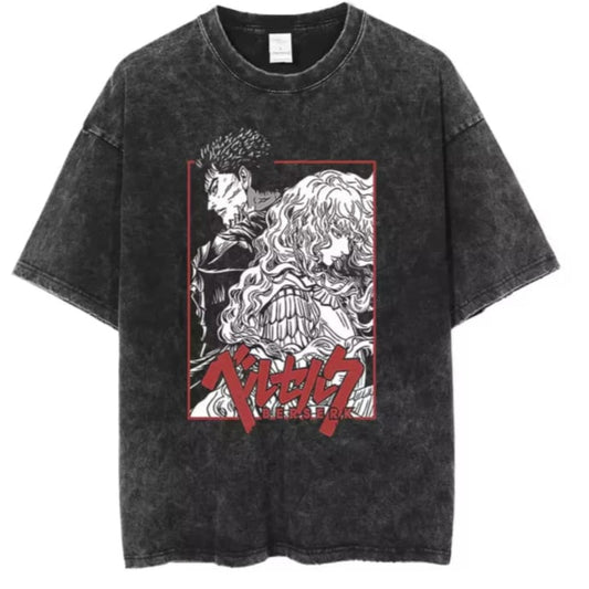 Gofret Wear Berserk New 6 Yıkamalı Oversize T-shirt