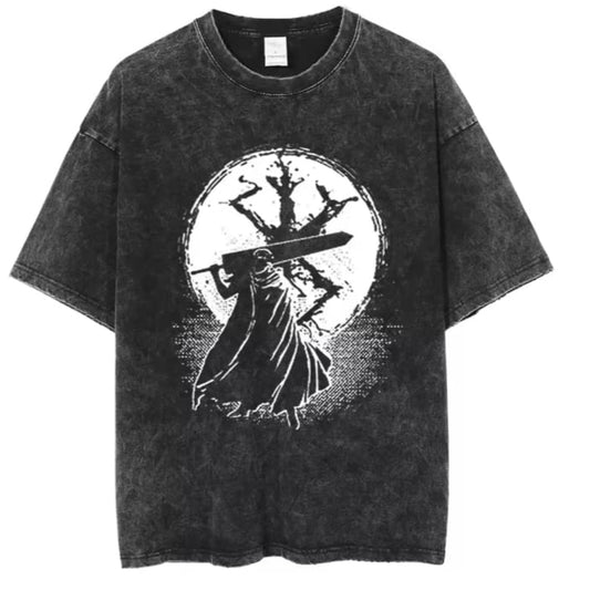 Gofret Wear Berserk New 9 Yıkamalı Oversize T-shirt