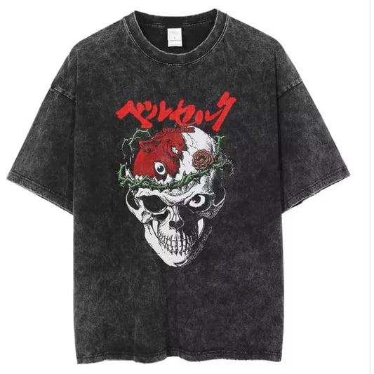 Gofret Wear Berserk New 10 Yıkamalı Oversize T-shirt
