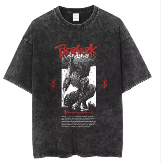 Gofret Wear Berserk New 11 Yıkamalı Oversize T-shirt