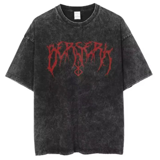Gofret Wear Berserk New 18 Yıkamalı Oversize T-shirt