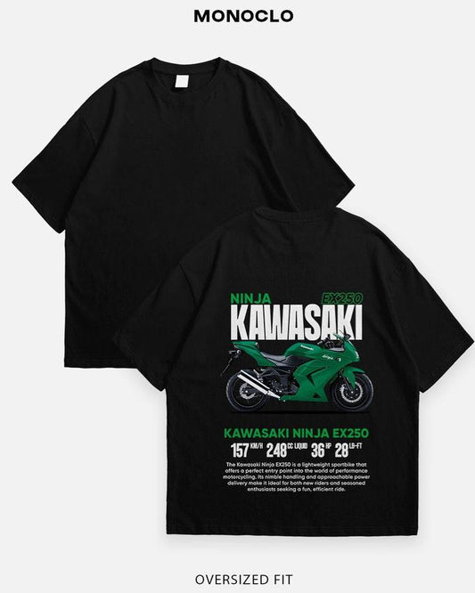 Gofret Wear Kawasakı Siyah Unisex T-Shirt