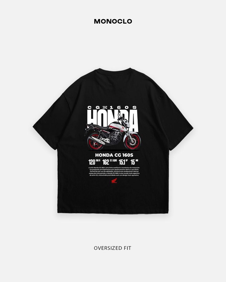 Gofret Wear Honda CG Siyah Unisex T-Shirt
