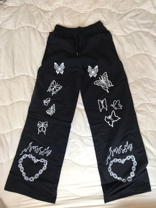 Kelebek Desenli Unisex Eşofman