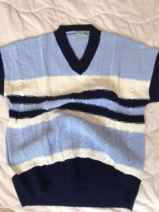 Çizgili Unisex Streetwear Süveter