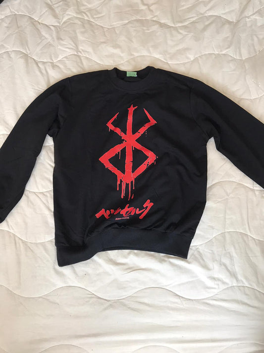 Berserk Siyah Streetwear Unisex Sweatshirt