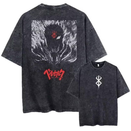 Gofret Wear Berserk New 21 Yıkamalı Oversize T-shirt
