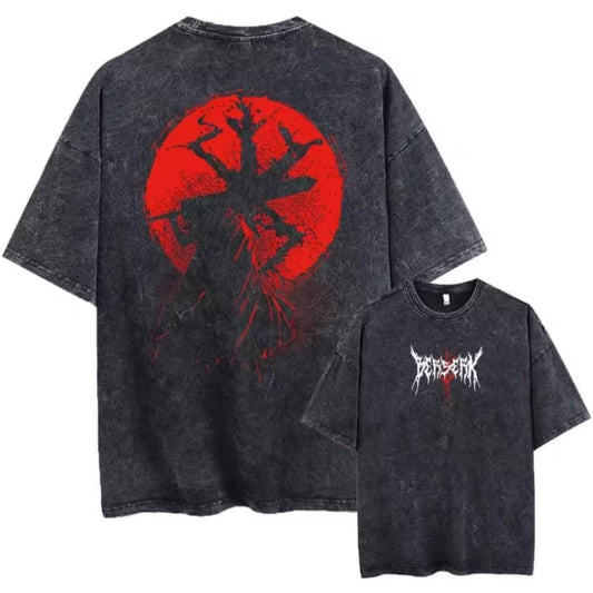 Gofret Wear Berserk New 22 Yıkamalı Oversize T-shirt
