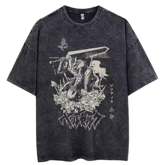 Gofret Wear Berserk New 24 Yıkamalı Oversize T-shirt