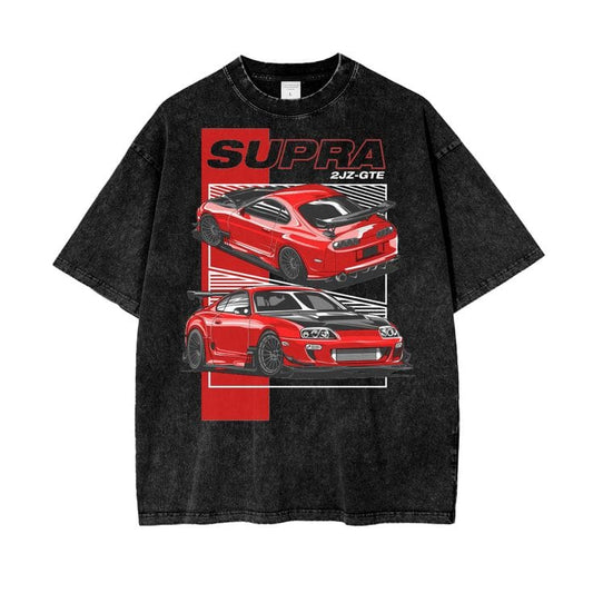 Gofret Wear Supra 1 Yıkamalı Oversize T-shirt