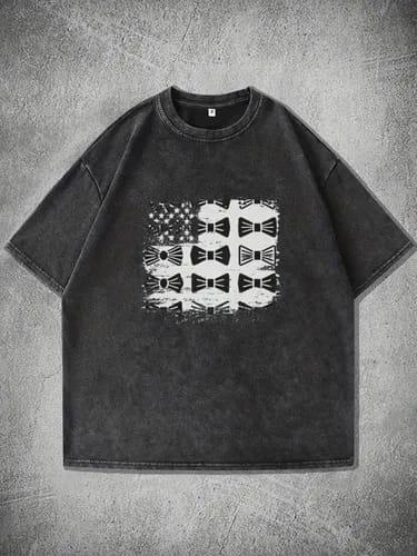 Gofret Wear Çoklu Kurdele Yıkamalı Oversize T-shirt