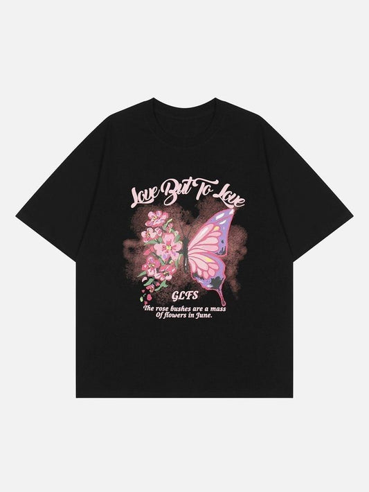 Gofret Wear Love To Love Siyah Unisex T-Shirt