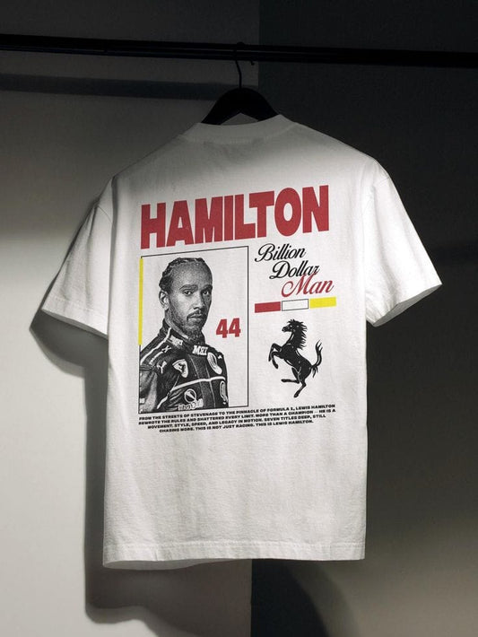 Gofret Wear Hamilton Beyaz Unisex Oversize T-shirt