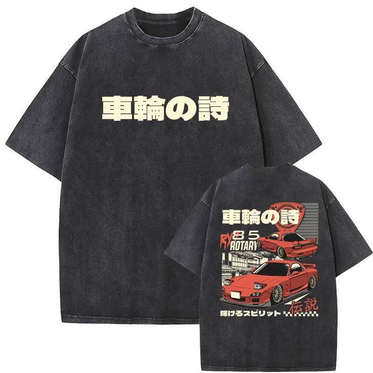 Gofret Wear Rotary Yıkamalı Oversize T-shirt