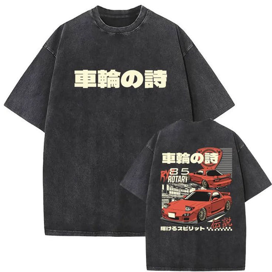 Gofret Wear Rotary Yıkamalı Oversize T-shirt